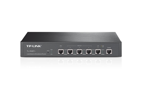 TP-Link TL-R480T+, 5-портовый Multi-WAN маршрутизатор для малого и среднего бизнеса