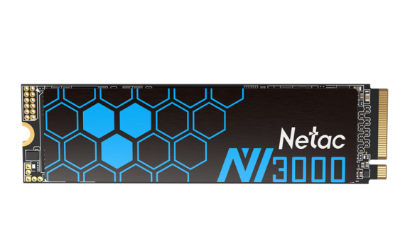 Твердотельный накопитель Netac NV3000 PCIe 3 x4 M.2 2280 NVMe 3D NAND SSD 250GB, R/W up to 3000/1400MB/s, with heat sink