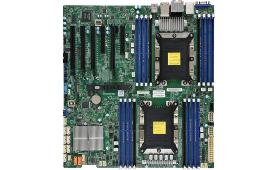 Supermicro Motherboard 2xCPU X11DAi-N 2nd Gen Xeon Scalable 205W/16xDIMM/10xSATA3/C621 RAID0/1/5/10/2xGbE/4xPCIex16,2xPCIex8/M.2/12"x13"(Bulk)