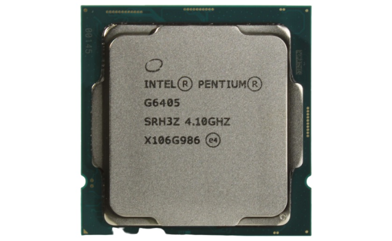 CPU Intel Pentium G6405 (4.1GHz/4MB/2 cores) LGA1200 OEM, UHD Graphics 610 350MHz, TDP 58W, max 128Gb DDR4-2666, CM8070104291811SRH3Z