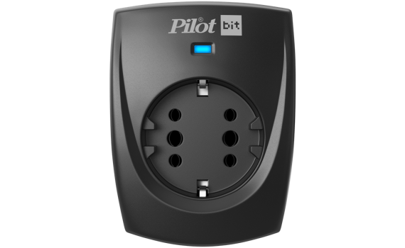 Pilot Bit     Сетевой фильтр ZIS PILOT BIT, 1 розетка, 16А/3,5кВт, черный