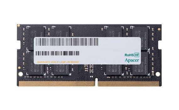 Apacer  DDR4   16GB  2666MHz SO-DIMM (PC4-21300) CL19 1.2V (Retail) 1024*8 (AS16GGB26CQYBGH/ES.16G2V.GNH)